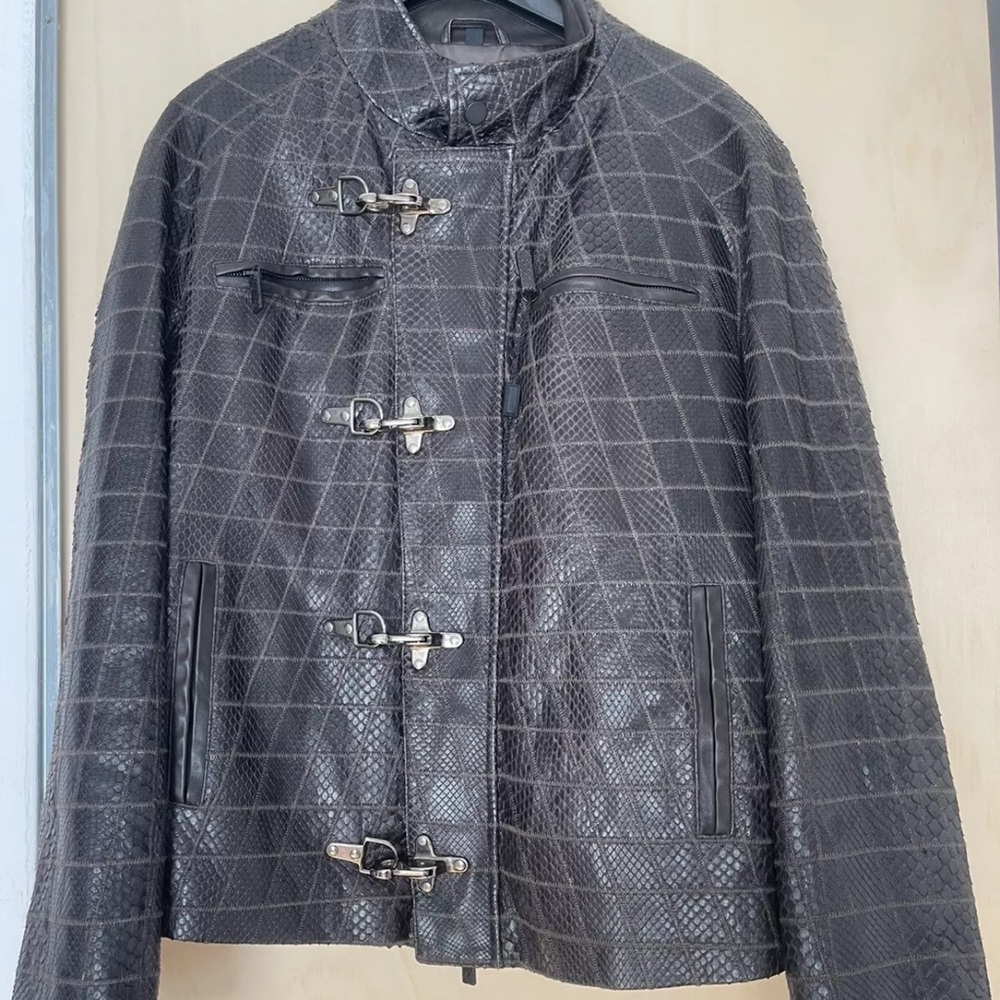 Giorgio Armani snake leather men’s jacket